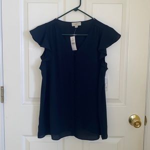 Navy blue blouse from the Loft